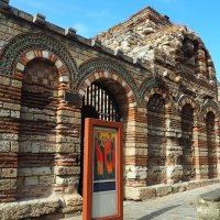 Несебър Болгария Церковь Архангелов Михаила и Гавриила XIII век :: wea *