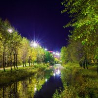 Река Чибью, осенний парк... :: Николай Зиновьев