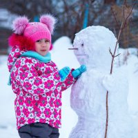 Наш снеговик :: Вера Сафонова