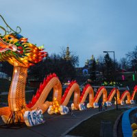Выставка китайских фонарей. Золотой дракон. :: Андрей Нибылица