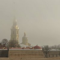 Вид на крепость в тумане со стрелки ВО :: Владимир Гилясев