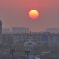 Вечер над Комсомольским микрорайоном. :: Alexey YakovLev