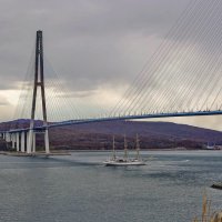 Мост на остров Русский, Владивосток :: Эдуард Куклин