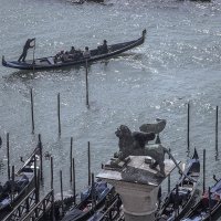 Venezia. Colonna di San Marco sullo sfondo del Bacino di San Marco. :: Игорь Олегович Кравченко