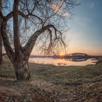 Вечер на Дичковском озере :: Николай Андреев