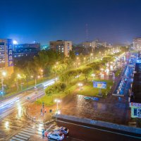 Дождливая ночь в городе Абакане :: юрий Амосов
