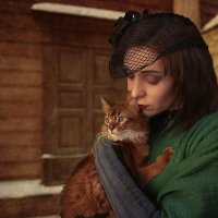 Женский портрет с котом :: Olga 