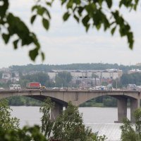 Вид на мост через Волгу в г. Костроме :: Елена Верховская