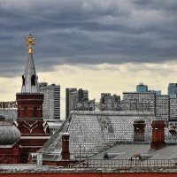 Москва майская  Снято с крыши дома не моего :: олег свирский 