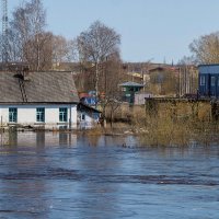 Когда домик оказывается в реке... :: Николай Зиновьев