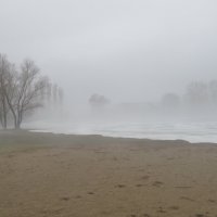 март,пляж,туман :: Елена Шаламова