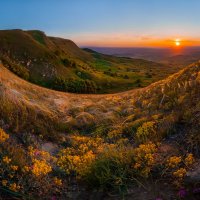 Весенняя степь на закате :: Фёдор. Лашков