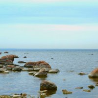 морской пейзаж, камни и голубое небо :: Танзиля Завьялова