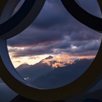 Закат в Олимпийской деревне :: Светлана Карнаух