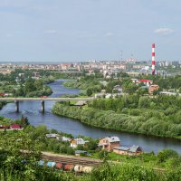 Одна из лучших панорам, открывающихся на город Ухта... :: Николай Зиновьев