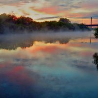 По реке туман крадётся! ... Smoke on the water ... ) :: Елена Хайдукова  ( Elena Fly )