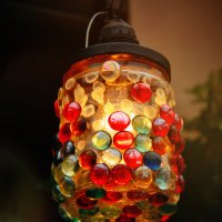 Разноцветный светильник ручной работы :: Ксения OKDMUSE