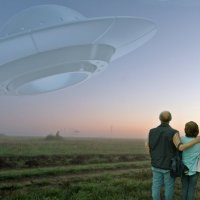 The arrival of a UFO :: Валерий Иванович