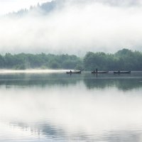 Три лодки в тумане :: Александр Кафтанов