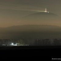 Ночной туман гора Машук :: Александр Богатырёв
