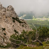 Доломитовые Альпы. Вид на Кортина д&#39;Ампеццо с горы Фалории. :: Надежда Лаптева