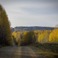 "Осенняя дорога Колпаковка →Сылва" :: Александр Гладких