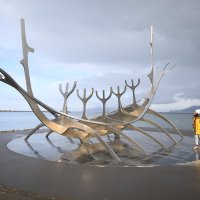 Монумент ладьи викингов Исландия Рейкьявик :: Andrey Vaganov