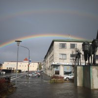 Двойная радуга Рейкьявик Исландия :: Andrey Vaganov
