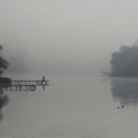 Над рекой туман клубится , утро свежести полно .. :: Лиана Краснопольская .