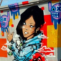 Акция граффити у фабрики "Красное знамя" (Санкт-Петербург) :: Ольга И