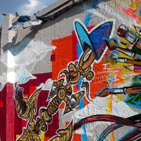 Акция граффити у фабрики "Красное знамя" (Санкт-Петербург) :: Ольга И