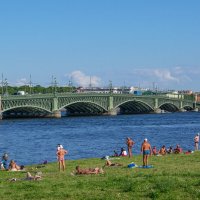 Санкт-Петербург. Пляж Петропавловской крепости :: Дарья Меркулова