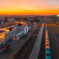 Железнодорожный вокзал в городе Невинномысск :: Фёдор. Лашков