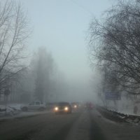 Туман в городе... :: Зинаида Каширина