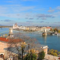 22 Панорама  Будапешта с высоты будайской крепости :: Гала 