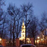 Вид на колокольню  Казачьего собора вечером. :: Светлана Калмыкова