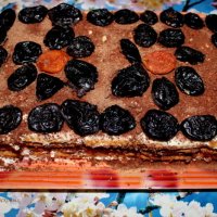 Торт из печенья с черносливом. НУ очень вкусно! :: Восковых Анна Васильевна 