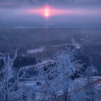 Морозный рассвет на Белой Горе :: Fuseboy 
