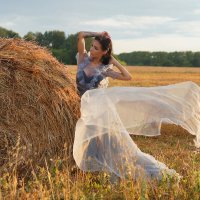 В стогах :: Анастасия Сапронова