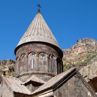 Армения. Монастырь Гегард.Купол церкви Катогике. :: Galina Leskova