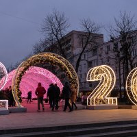 Новогодняя Москва. Прогулка по Никитскому бульвару. :: Надежда Лаптева