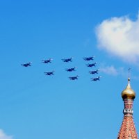 Липецкое "тактическое крыло" над Москвой :: Анастасия Косякова