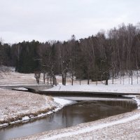 Зимний парк , а где же снег, не искрится не сверкает,на дворе уж новый век, за окошком дождь летает :: Валентина Папилова