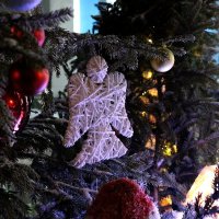 Рождественская ёлка с ангелом :: Надежд@ Шавенкова