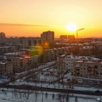 Хабаровск, зимний закат :: Игорь Сарапулов