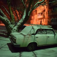 ночной снег :: Владимир Мазаев Астрахань 