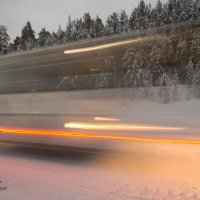 Скорость света на зимних трассах :: Сергей Шаврин