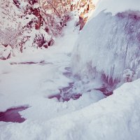 Камышлинский водопад зимой :: Юрий Лобачев