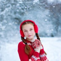 Софи и первый снег. :: Наталья Путилина