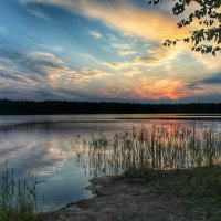 Вечер на озере. :: Анастасия Самигуллина